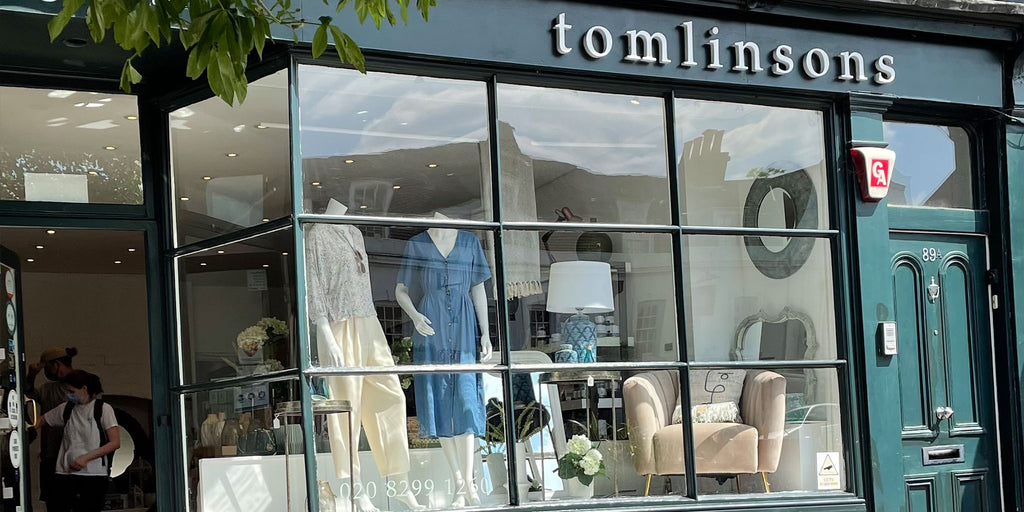 Tomlinsons window in Dulwich Village