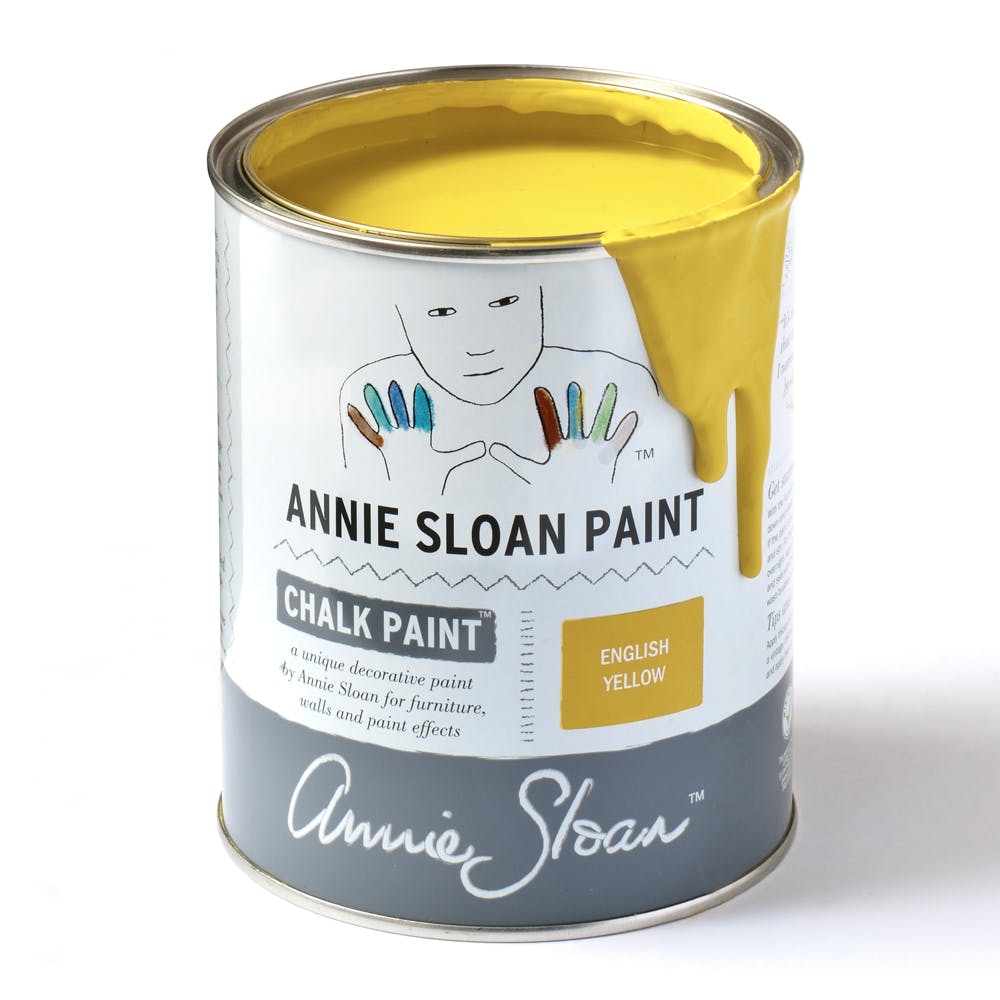 English Yellow Chalk Paint by Annie Sloan - 1 Litre Pot