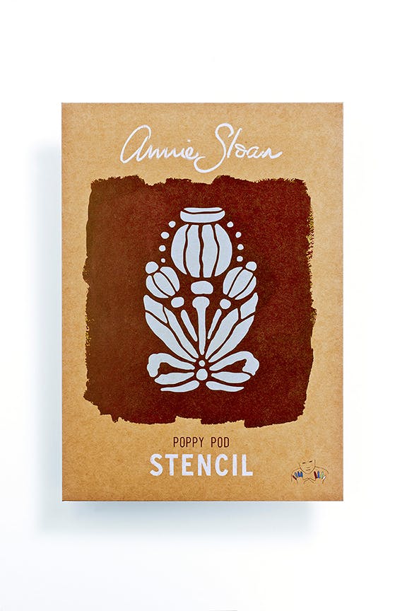 Poppy Pod Stencil by Annie Sloan